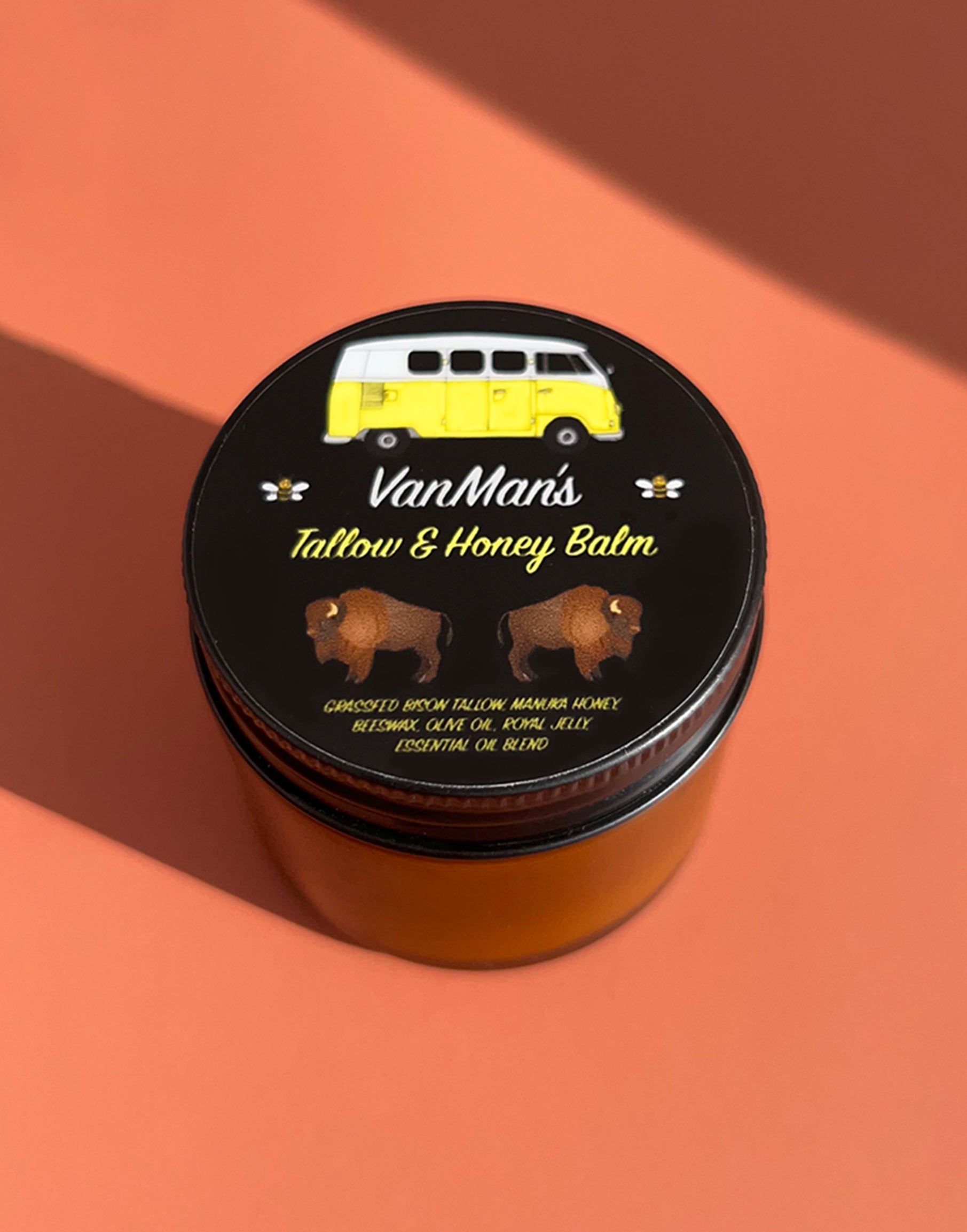 VanMan’s Bison Tallow & Honey Face Balm – 2 oz