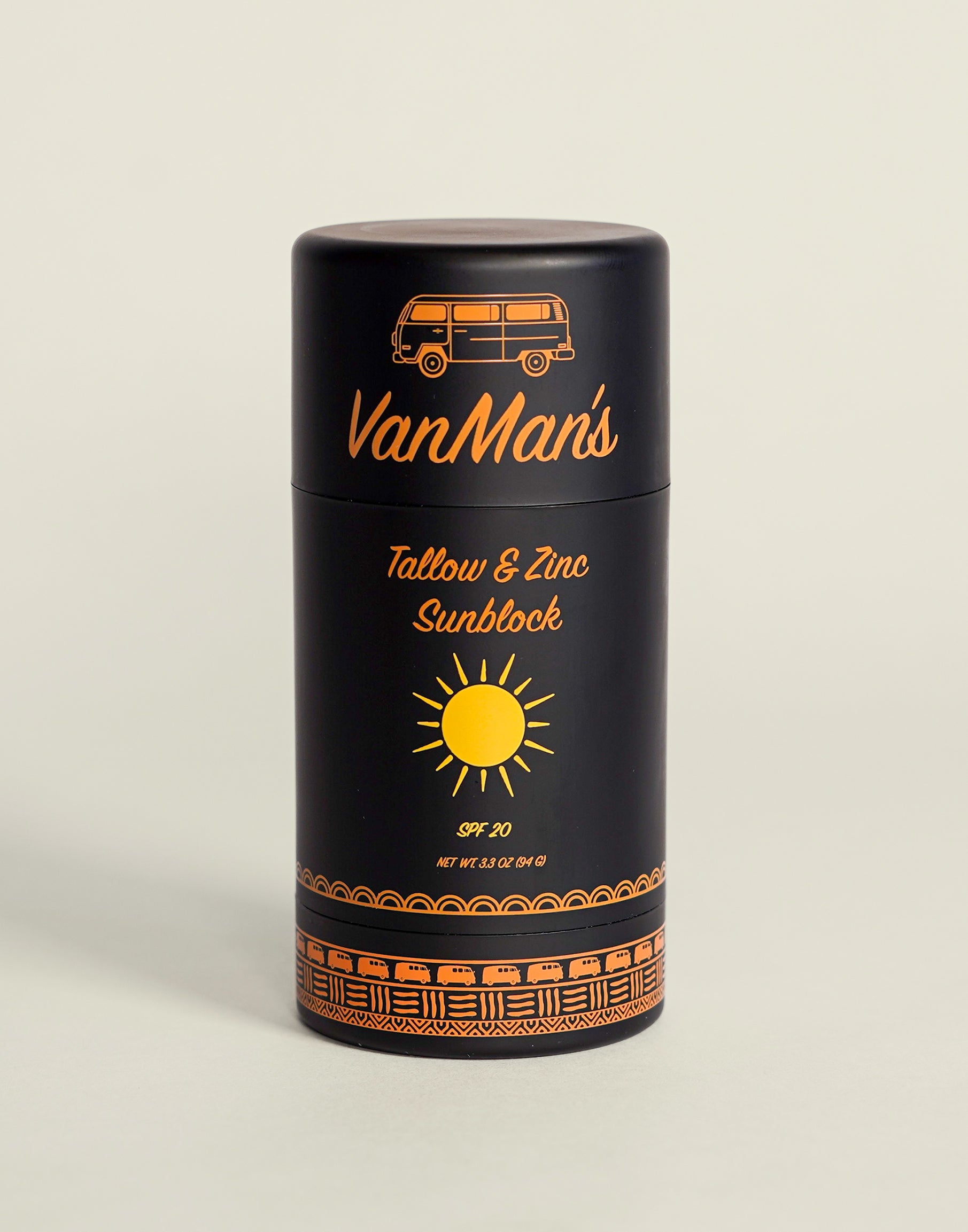 VanMan’s Tallow & Zinc SunBlock – 2 oz
